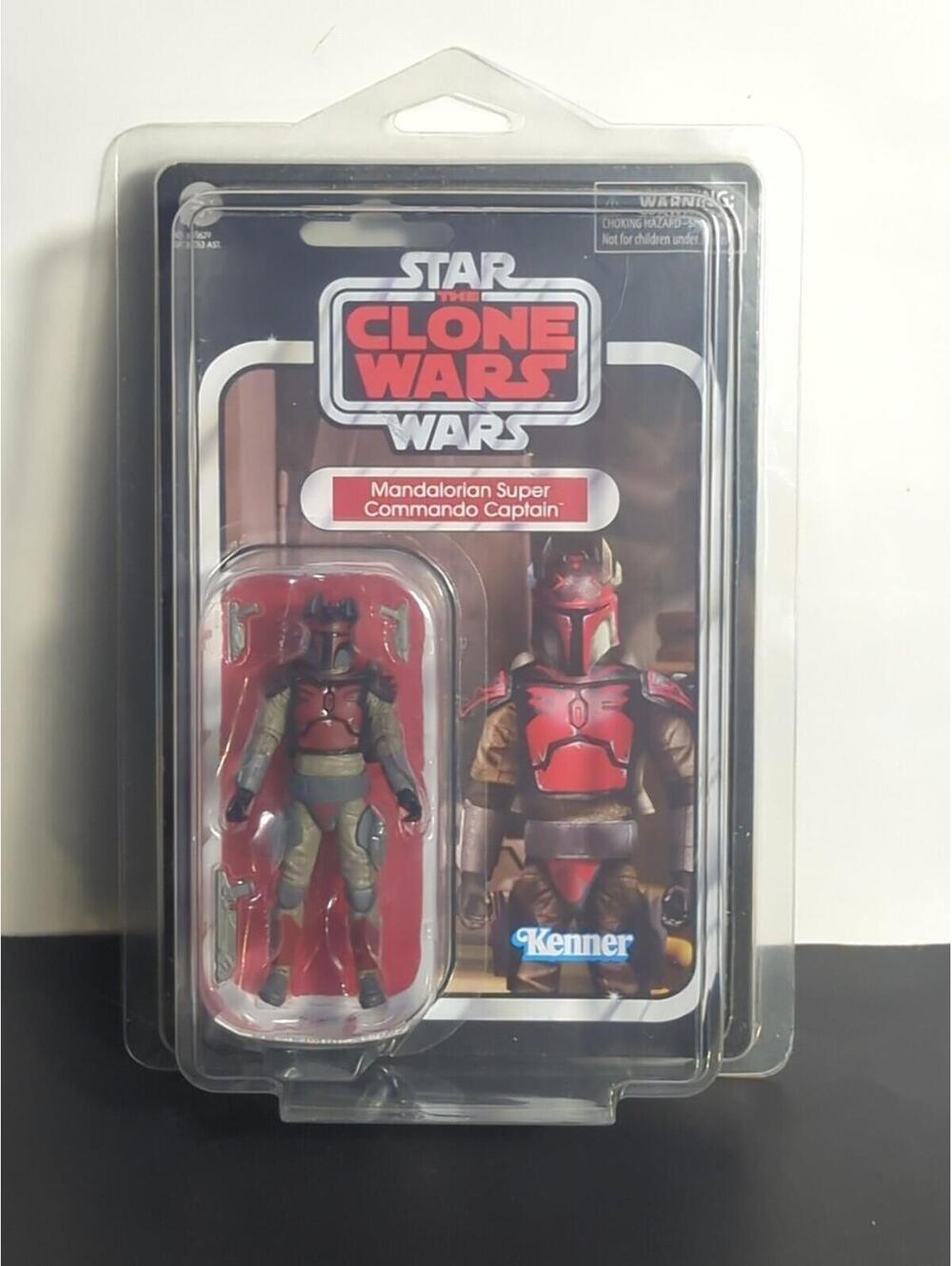 Star Wars Vintage Collection Mandalorian Super Commando Captain VC246 With Case!